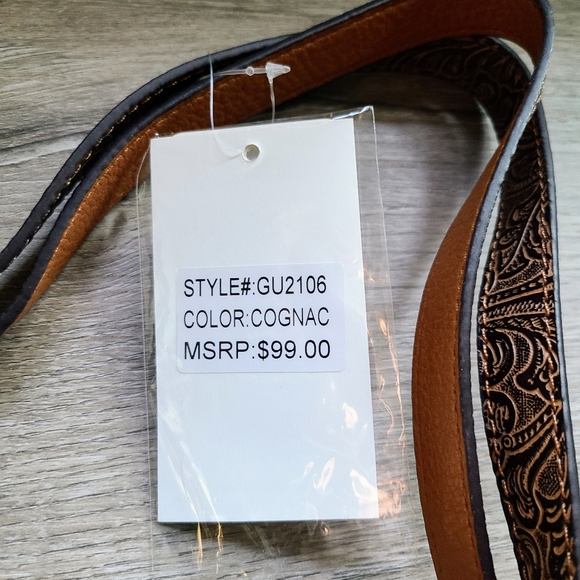 NWT Darcy Marks London Vegan Leather Cognac Shoulder Purse - Picture 13 of 16